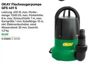 Lagerhaus Okay flachsaugerpumpe gfs 401 s Angebot