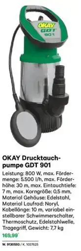 Lagerhaus Okay drucktauch- pumpe gdt 901 Angebot