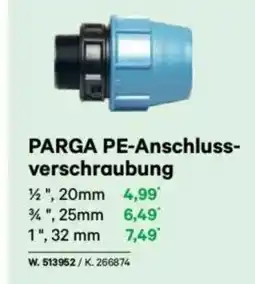 Lagerhaus Parga pe-anschluss- verschraubung Angebot