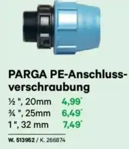 Lagerhaus Parga pe-anschluss- verschraubung Angebot