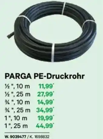 Lagerhaus Parga pe-druckrohr Angebot