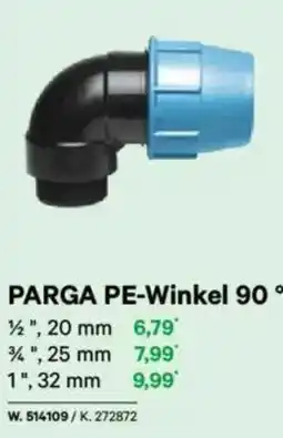 Lagerhaus PARGA PE-Winkel 90 Angebot