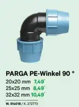 Lagerhaus PARGA PE-Winkel 90 Angebot