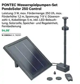 Lagerhaus Pontec wasserspielpumpen-set pondosolar 250 control Angebot