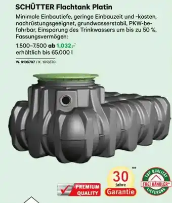 Lagerhaus Schütter flachtank platin Angebot