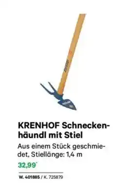 Lagerhaus Krenhof schnecken- häundl mit stiel Angebot