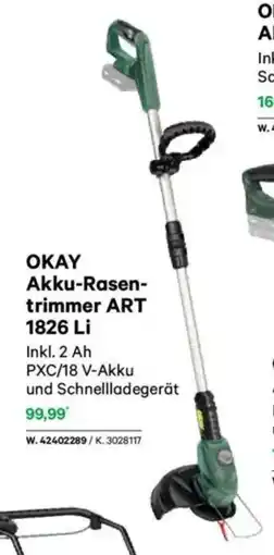 Lagerhaus Okay akku-motorsäge aks 1825 li Angebot