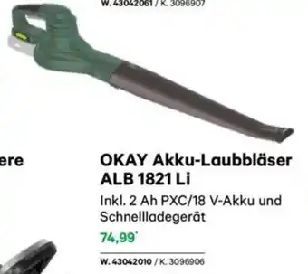 Lagerhaus Okay akku-laubbläser alb 1821 li Angebot