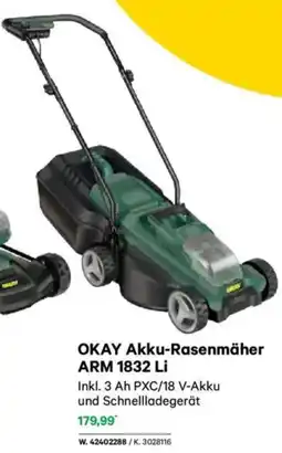 Lagerhaus Okay akku-rasenmäher arm 1832 li Angebot