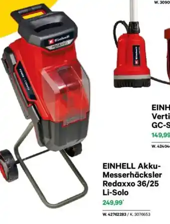 Lagerhaus Einhell akku- messerhäcksler redaxxo 36/25 li-solo Angebot