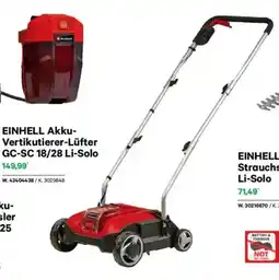 Lagerhaus Einhell akku- vertikutierer-lüfter gc-sc 18/28 li-solo Angebot