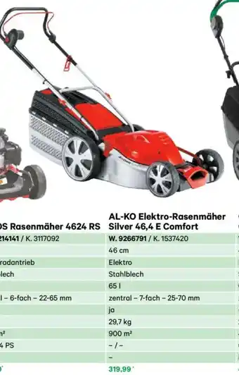 Lagerhaus Al-ko elektro-rasenmäher Angebot