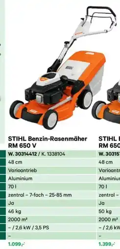 Lagerhaus Stihl benzin-rasenmäher rm 650 vs Angebot