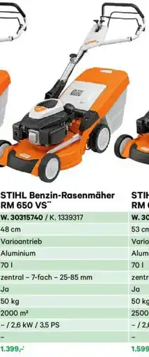 Lagerhaus Stihl benzin-rasenmäher rm 650 vs Angebot