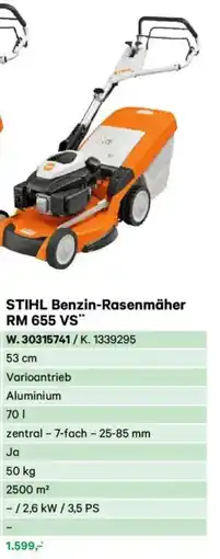 Lagerhaus Stihl benzin-rasenmäher rm 655 vs Angebot