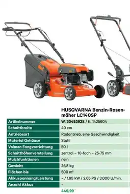 Lagerhaus Husqvarna benzin-rasen- mäher lc140sp Angebot