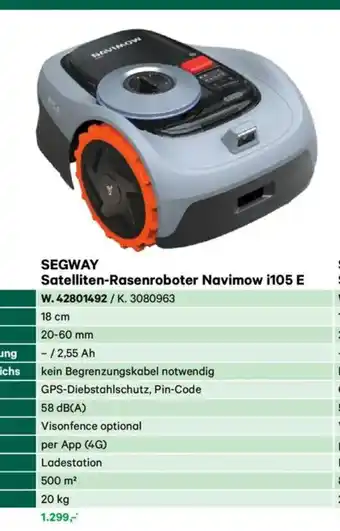 Lagerhaus Satelliten-rasenroboter navimow i105 e Angebot