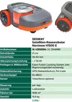 Lagerhaus Satelliten-rasenroboter navimow h1500 e Angebot