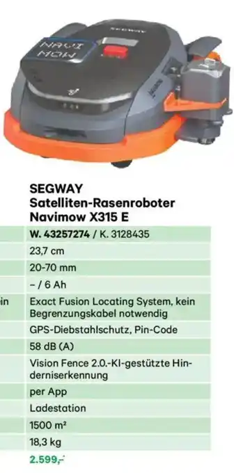 Lagerhaus Satelliten-rasenroboter navimow x315 e Angebot