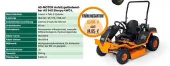 Lagerhaus As-motor aufsitzgeländemä- her as 940 sherpa 4wd l Angebot