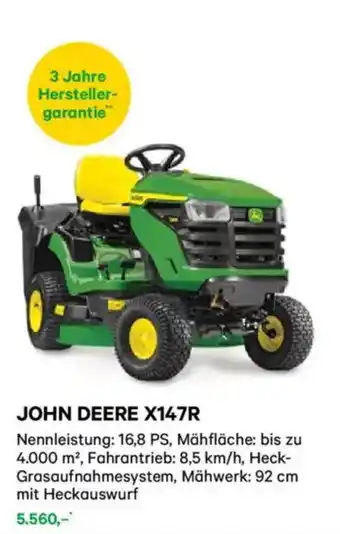 Lagerhaus John deere x147r Angebot