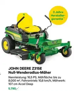 Lagerhaus John deere z315e null-wenderadius-mäher Angebot