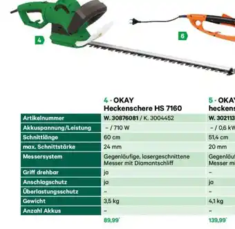 Lagerhaus Heckenschere hs 7160 Angebot