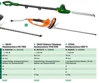 Lagerhaus Okay elektro-teleskop- heckenschere ths 5118 Angebot