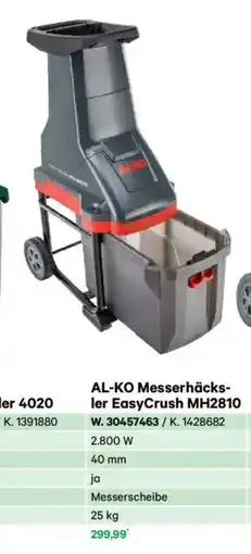 Lagerhaus Al-ko messerhäcks- ler easycrush mh2810 Angebot