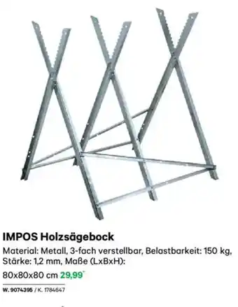 Lagerhaus Impos holzsägebock Angebot