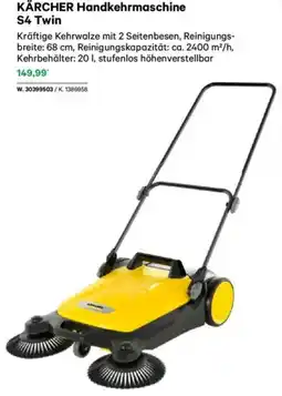 Lagerhaus Kärcher handkehrmaschine s4 twin Angebot