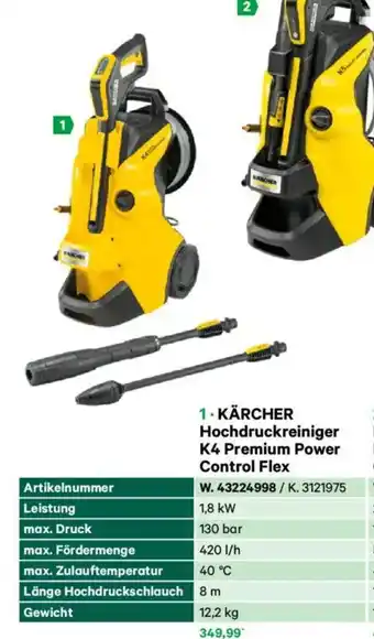 Lagerhaus Kärcher hochdruckreiniger k4 premium power control flex Angebot