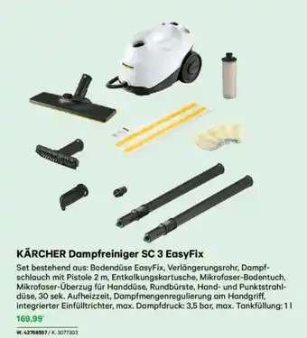 Lagerhaus Kärcher dampfreiniger sc 3 easyfix Angebot