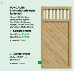 Lagerhaus Pongauer sichtschutzelement radstadt Angebot