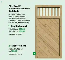 Lagerhaus Pongauer sichtschutzelement radstadt Angebot