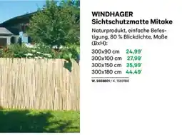 Lagerhaus Windhager sichtschutzmatte mitake Angebot