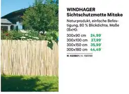 Lagerhaus Windhager sichtschutzmatte mitake Angebot