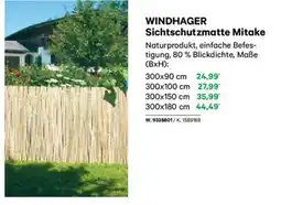 Lagerhaus Windhager sichtschutzmatte mitake Angebot