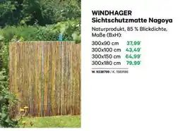 Lagerhaus Windhager sichtschutzmatte nagoya Angebot