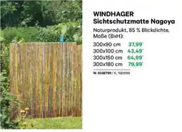 Lagerhaus Windhager sichtschutzmatte nagoya Angebot