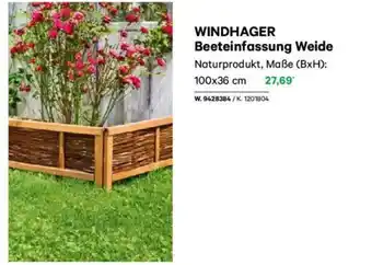 Lagerhaus Windhager beeteinfassung weide Angebot