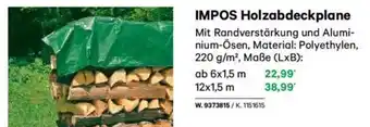 Lagerhaus IMPOS Holzabdeckplane Angebot