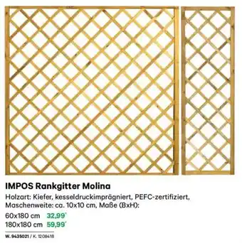 Lagerhaus Impos rankgitter molina Angebot