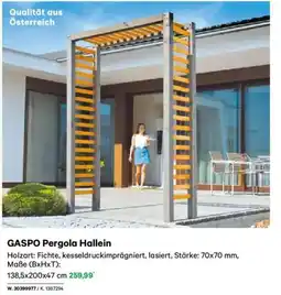 Lagerhaus Gaspo pergola hallein Angebot