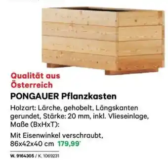 Lagerhaus Pongauer pflanzkasten Angebot