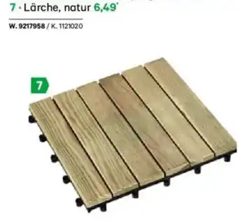 Lagerhaus Lärche, natur Angebot