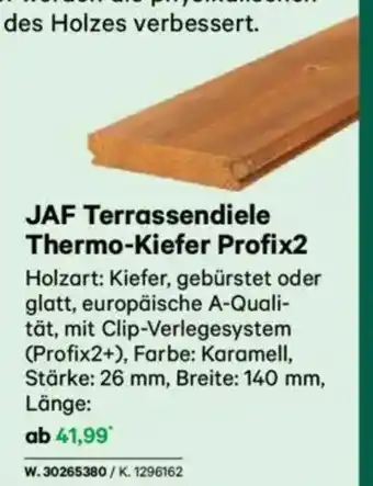 Lagerhaus Jaf terrassendiele thermo-kiefer profix2 Angebot