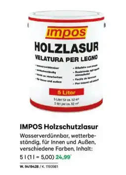 Lagerhaus Impos holzlasur Angebot