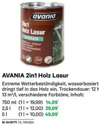 Lagerhaus AVANIA 2in1 Holz Lasur Angebot