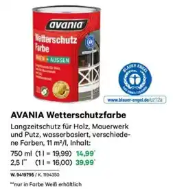 Lagerhaus Avania wetterschutzfarbe Angebot